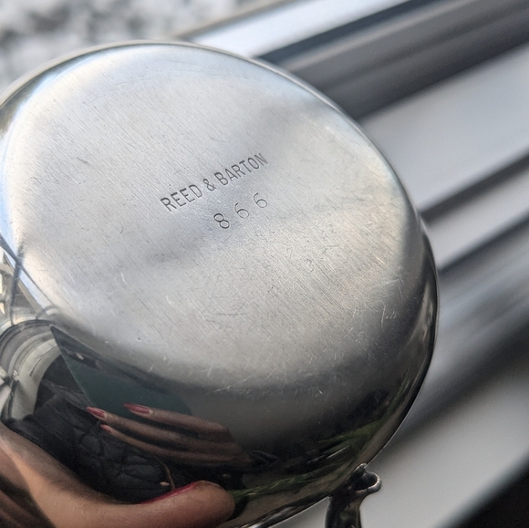 Reed and barton Enamel Bowl and Cup. Blue name engraved "David". EUC - Picture 9 of 9